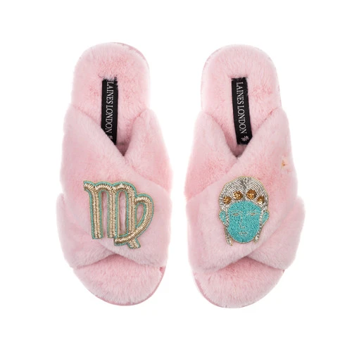 Classic Laines Slippers With Virgo Star Sign Brooches 7 Classic Laines Slippers With Virgo Star Sign Brooches - Image 7