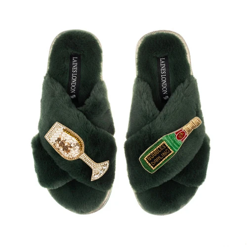 Classic Laines Slippers With Bubbles Darling Brooches 1 Classic Laines Slippers With Bubbles Darling Brooches