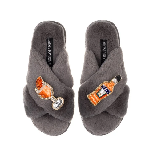 Classic Laines Slippers With Summer Spritz Brooches 2 Classic Laines Slippers With Summer Spritz Brooches - Image 2