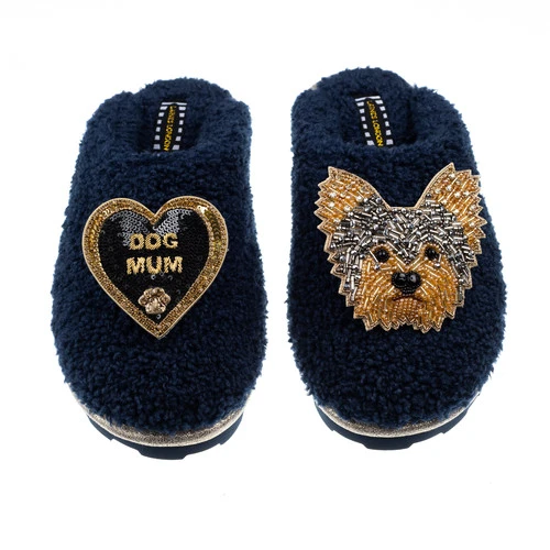 Teddy Closed Toe Slippers With Minnie & Dog Mum Brooches 3 Teddy Closed Toe Slippers With Minnie & Dog Mum Brooches - Image 3
