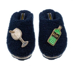 Teddy Closed Toe Slippers With Original Gin Brooches 5 Teddy Closed Toe Slippers With Original Gin Brooches -Laines London file 1784