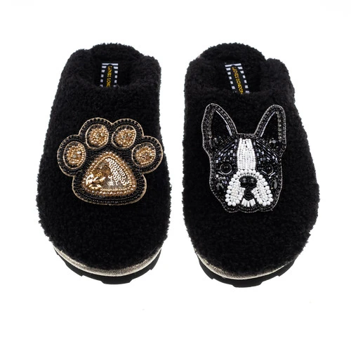 Teddy Closed Toe Slippers With Buddy & Paw Brooches 2 Teddy Closed Toe Slippers With Buddy & Paw Brooches - Image 2