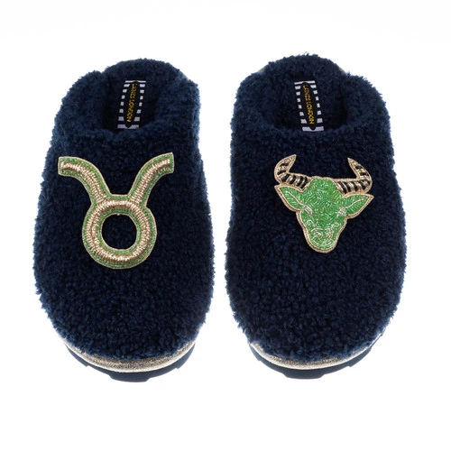 Teddy Closed Toe Slippers With Taurus Star Sign Brooches 2 Teddy Closed Toe Slippers With Taurus Star Sign Brooches - Image 2