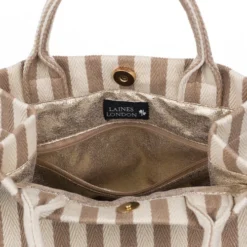 Laines Couture Hand Embellished Cone Shell Tote Bag -Laines London file 2444