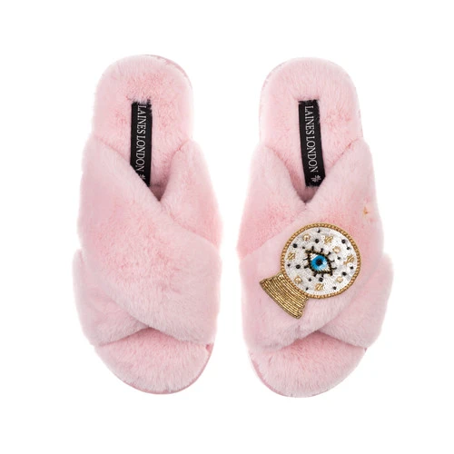 Classic Laines Slippers With Crystal Ball Brooch 5 Classic Laines Slippers With Crystal Ball Brooch - Image 5