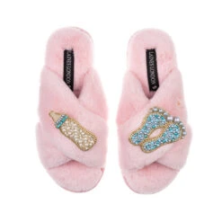 Classic Laines Slippers With New Baby Boy Brooches 10 Classic Laines Slippers With New Baby Boy Brooches -Laines London file 678