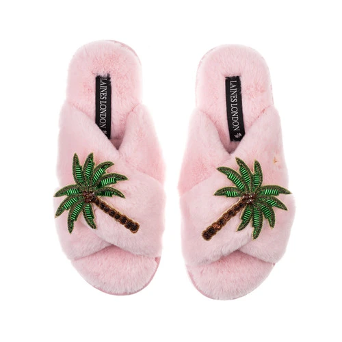 Classic Laines Slippers With Double Palm Tree Brooches 5 Classic Laines Slippers With Double Palm Tree Brooches - Image 5