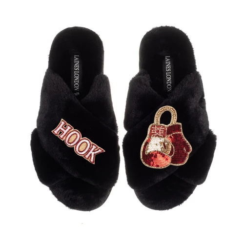 Classic Laines Slippers With Boxing Brooches 7 Classic Laines Slippers With Boxing Brooches - Image 7
