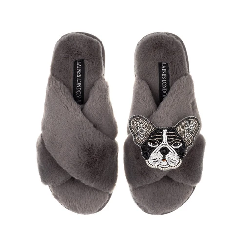 Classic Laines Slippers With Coco The Frenchie Brooch 5 Classic Laines Slippers With Coco The Frenchie Brooch - Image 5